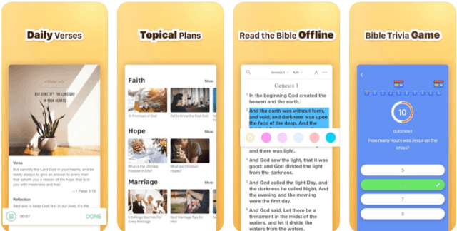 best bible study app that has concorance and dictionary