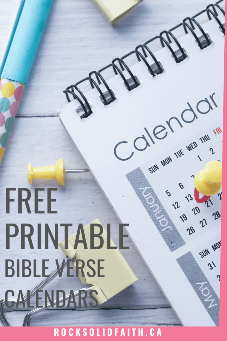 Free Inspirational Bible Verse Calendars - Monthly Bible Verses