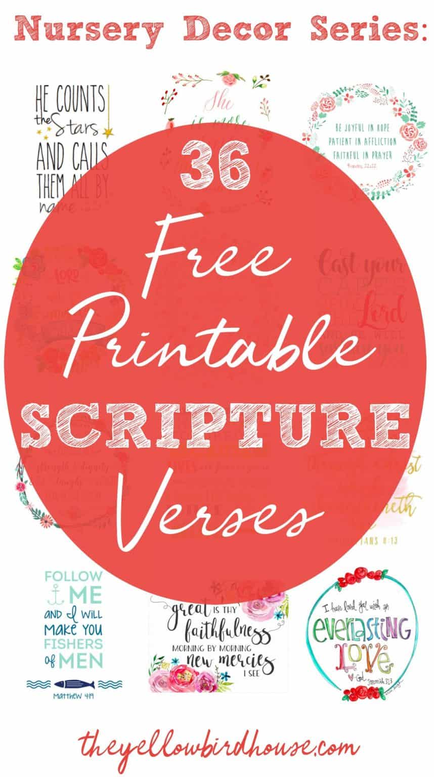 Gorgeous FREE Printable Bible Verses To Frame