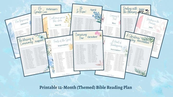 12 Free Printable Christmas Bible Reading Plans For December