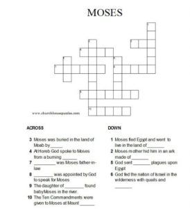 20 Free Printable Bible Crossword Puzzles For Adults